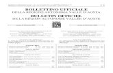 N. 10 BOLLETTINO UFFICIALE · 2000. 5. 9. · Bollettino Ufficiale della Regione Autonoma Valle d’Aosta Bulletin Officiel de la Région autonome Vallée d’Aoste N. 10 29 - 2 -