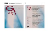 33° AO FESTIVAL - gamo · 2016. 6. 10. · JOHN CAGE NEL CENTENARIO DELLA NASCITA PROGRAMMA GAMO GIOVANI Francesca Gambelli Just for fun per marimba JOHN CAGE Angeles da "The Seasons"