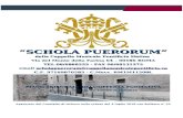 “SCHOLA PUERORUM”“SCHOLA PUERORUM” della Cappella Musicale Pontificia Sistina Via del Monte della Farina 64 – 00186 ROMA TEL.06/6868553 - FAX 06/68131275 email scholapuerorum@cappellamusicalepontificia.va