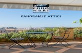 PANORAMI E ATTICI - Coronari · 2020. 1. 14. · Attico panoramico di 194 mq e 40 mq di terrazzo panoramico, su due livelli, con ascensore, ... sud-ovest, rende l’immobile particolarmente