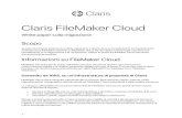 Claris FileMaker Cloud...di distribuzioni FileMaker esistenti su FileMaker Cloud. Per le migliori metodologie operative per l’installazione, la configurazione e la navigazione, vedere