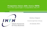 Prospettive future della ricerca INFN · Gianluca Grignani Universit a degli Studi di Perugia 15 Gennaio 2013. Teoria delle Superstringhe e Corrispondenza AdS/CFT. Quaranta anni di