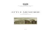 ATTI E MEMORIE - accademianazionalevirgiliana.org...prevista l’uscita dei volumi di «Atti e Memorie» anno 2015 e 2016 e di 3 volumi della serie «Quaderni dell’Accademia». È