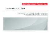 Pantum P2200/P2500 Series 6 · 2019. 3. 8. · Si raccomanda di leggere attentamente la presente Guida prima di utilizzare la stampante Pantum P2200/P2500 Series Pantum P2600 Series