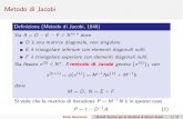 Metodo di Jacobialvise/AN_2016/LABORATORI/... · 2016. 4. 25. · Metodo di Jacobi De nizione (Metodo di Jacobi, 1846) Sia A = D E F 2Rn n dove D e una matrice diagonale, non singolare