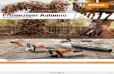 Promozioni Autunno - Nicolotti.it · 2020. 8. 31. · I.P. I prodotti e l’assistenza STIHL si trovano solo dai Rivenditori Specializzati Promozioni Autunno Validità 23/09/2017