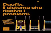 Duofix, il sistema che risolve i problemi. · 2017. 12. 13. · ↑ Il materassino fonoisolante Geberit Isol Flex , i braccialetti con inserto disaccoppiante e la guaina disac-coppiante,