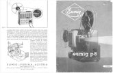 EUMIG-VIENNA-AUSTRIA - The Eye · EUMIG-VIENNA-AUSTRIA BUCHENGASSE 11-15 Riserva di ogni modificazione di costruzione 0 di prezzo. - Printed in Austria. 96-257 -5 I-Ch. R. S. 7{93