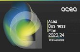 Piano Industriale Acea 2020-2024 · 2020. 10. 27. · Gruppo Acea Piano Industriale 2020-2024 Presentazione agli analisti Roma, 27 ottobre 2020