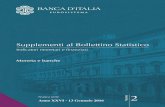 Supplementi al Bollettino Statistico - Banca D'Italia...Tavola 2.5 - (TSC20400) - Prestiti ai residenti in Italia, per durata e tipologia Tavola 2.6 - (TSC20500) - Sofferenze per settore