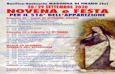 Basilica-Santuario MADONNA DI TIRANO (So) 20/29 SETTEMBRE … · 2020. 9. 16. · Basilica-Santuario MADONNA DI TIRANO (So) NOVENA e FESTA 20/29 SETTEMBRE 2020 Domenica 20 / Lunedì