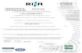 CERTIFICATO N. 22275/10/S CALLIGARIS S.R.L. ISO... · 2018. 9. 21. · it is hereby certified that the quality management system of iaf:18 22275/10/s calligaris s.r.l. via srebernic,