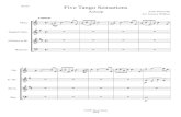 Five Tango Sensations · 2015. 11. 21. · Astor Piazzolla ©JDW Sheet Music 2014 Score Arr. Jessica Wilkins Asleep & & &? # ## Ob. E. Hn. Bb Cl. Bsn. 10 œœœœœ. J