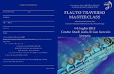 Accademia musicale Giuseppe Verdi FLAUTO TRAVERSO … · 2018. 6. 27. · Venezia, nel 1994, la Scuola di Musica G. Verdi , oggi Accademia Musicale Giuseppe Verdi, dove insegna flauto
