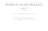 ISSN 1723-3836 (print edition) ISSN 2281-0889 (online edition) PARVA NATURALIA · 2017. 4. 20. · diamante degli studi della paleontologia dei vertebrati. E’ la storia di alcune