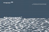 Aluinvent - SOGIMI · 2020. 9. 24. · ALUINVENT ® 5 ALUINVENT® è un pannello leggero in schiuma di alluminio, ottenuto da ma-teria prima 100% riciclata e a sua volta riciclabile.