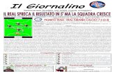Il Giornalino 6 - A.S.D.Real Turania Calcio pdf/Giornalino... · 2019. 10. 10. · “Il Giornalino” – Anno 7 – Numero 6 – Mercoledì 16/11/2011 – PAG. 2 al Real con Per