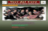 Voci dal CoroVoci dal Coro - Concentus Vocalis · 2013. 5. 8. · Lorgani o per l [ese uzione si asa su un grande oro, 5 voci solistiche e una grande orchestra comprenden-te tutte