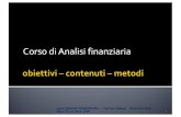 Corso di Analisi finanziaria - Roma Tre University...moderna, quarta edizione, Pearson, 2018, §§5.4, 12.5, 12.6, 12.7 (rischio tasso interesse, modelli scoring e modelli spread obbligazioni)