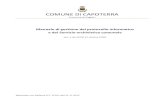 COMUNE DI CAPOTERRA · 2020. 2. 13. · COMUNE DI CAPOTERRA Provincia di Cagliari Manuale di gestione del protocollo informatico e del Servizio archivistico comunale (art. 5 del DPCM