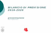 BILANCIO DI DI PREVISIONE 2018-2020 - Comune di Venezia.... 5 La parte corrente del bilancio 2018 L’equilibrio di parte corrente è stato garantito, sostanzialmente, confermando