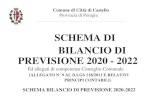 SCHEMA DI BILANCIO DI PREVISIONE 2020 - 2022 · Allegato n. 9 - Bilancio di previsione al D.Lgs 118/2011 ENTRATE BILANCIO DI PREVISIONE TITOLO TIPOLOGIA DENOMINAZIONE RESIDUI PRESUNTI