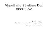 Algoritmi e Strutture Dati moduli 2/3...Algoritmi e Strutture Dati 10 Modalità d'esame Progetto da svolgere individualmente – 4-5 algoritmi da progettare e realizzare in Java –