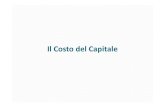 Il Costo del Capitale - Università di Roma LUMSA · 2020. 3. 18. · Il Costo del Capitale di Rischio Il metodo maggiormente utilizzato per la stima del costo del capitale proprio