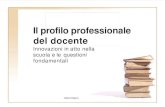 Il profilo professionale del docente€¦ · didattica, l'attività di studio e di sistematizzazione della pratica didattica. I contenuti della prestazione professionale del personale