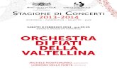 ORCHESTRA DI FIATI DELLA VALTELLINA · 2014. 2. 5. · Brass Band di Aosta, la Brass Band del Conservatorio di Torino, il Soli Wind Ensemble, i Fiati Filarmonici di Torino, la Stadtmusik
