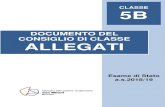 DOCUMENTO DEL CONSIGLIO DI CLASSE ALLEGATI · Istituto di Istruzione “Don L. Milani” a.s 2018/19 classe 5^ B ALLEGATI Documento del Consiglio di Classe 2 pag. /76 1. INDICAZIONI
