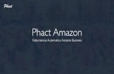 Phact AmazonFino a 2000 documenti mensili, poi solo € 0,01 per documento. (Costo di attivazione del servizio: € 100) Assistenza dedicata gratuita € NB: Per ogni spedizione viene