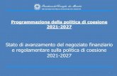 Programmazione della politica di coesione 2021-2027europa.basilicata.it/2021-27/wp-content/uploads/2020/02/... · 2020. 2. 24. · la coesione derivanti dalla istituzione del Just