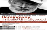 Cinema e letteratura novembre 2014 - 8° edizione Hemingway€¦ · italiano e l’infermiera inglese Catherine Barkley s’ incontrano nell’ospedale, dove lui è ricoverato per