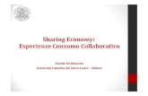 Sharing Economy: Esperienze Consumo Collaborativo...• La mobilità settore trainante e simbolo dell’economia collaborativa • Se il car sharing è un servizio on demand , il car