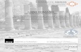 FORO ROMANO · FORO ROMANO (via Giulia Augusta, Aquileia UD} Progetto Architettonico per gli interventi di restauro della pavimentazione e il consolidamento del colonnato nell'area