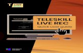 Windows - TeleskillL’APPLICAZIONE Accedendo a Teleskill Live come Conferance Manager il sistema aprirà una pagina con le tre opzioni con cui è possibile procedere. Consentire l’esecuzione