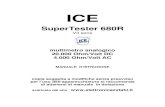 ICE · 2007. 11. 25. · multimetro analogico 20.000 Ohm/Volt DC 4.000 Ohm/Volt AC MANUALE D'ISTRUZIONE copia soggetta a modifiche senza preavviso per l’uso dell’apparecchiatura