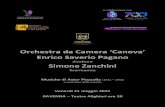 Orchestra da Camera ‘Canova’ Enrico Saverio · PDF file Astor Piazzolla (1921 - 1992) Concierto ‘Aconcagua’ per bandoneon, pianoforte, arpa, timpani, percussioni e archi Allegro