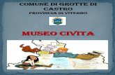 Il Museo Civita...Percorso: 5 Km circa (visita del Museo Civita, necropoli di Vigna la Piazza, Le Sane, Pianezze). Durata: 4 ore Costo del laboratorio: € 5,00 per ogni alunno partecipante