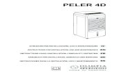 PELER 4D · 2021. 6. 1. · peler 4d it en fr de es istruzioni per installazione, uso e manutenzione instructions for installation, use and maintenance instructions pour l’installation,