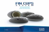 FIN CUPS - Bioimpianti · 2021. 5. 10. · tornillo proporciona una desviación axial de hasta 15º FIN II: tapón de cierre presente en todas las tallas excepto la talla 44 FIN MB: