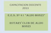 CAPACITACION DOCENTE 2013 - BONZI WEB · 2013. 5. 21. · e.e.s. nº 41 “aldo bonzi” rotary club de aldo bonzi . ambas instituciones han cedido sus intalaciones para la capacitacion
