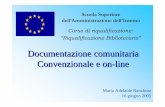 Documentazione comunitaria Convenzionale e on-lineeprints.bice.rm.cnr.it/162/1/8TR2006.pdf · Maria Adelaide Ranchino Documentazione comunitaria convenzionale e on-line 2 Accesso
