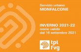 Servizio urbano MONFALCONE INVERNO 2021-22