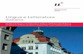 Lingua e Letteratura italiana - italiano.unibe.ch