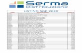 LISTINO SGR 2020 - SERMA Distribuzione