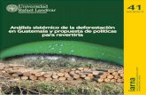 Analisis sistemico de la deforestacion en Guatemala y