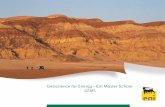 Geoscience for Energy - Eni Master School