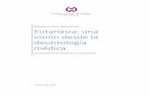 Eutanasia: una visión desde la deontología médica